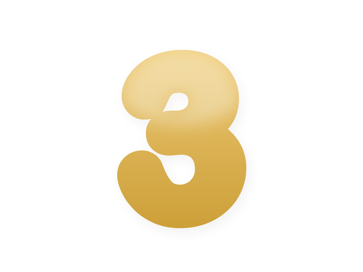 Golden number foil balloon kit · 3 Golden 40 inch