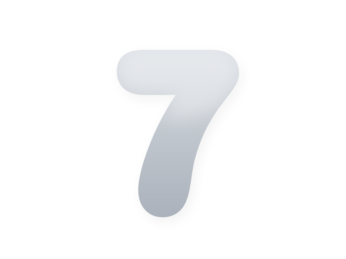 Silver number foil balloon kit · 7 Silver 40 inch