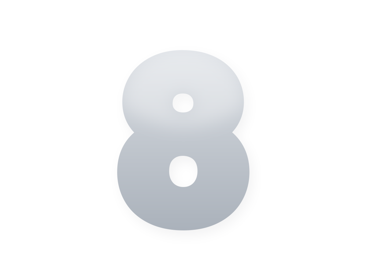 Silver number foil balloon kit · 8 Silver 40 inch