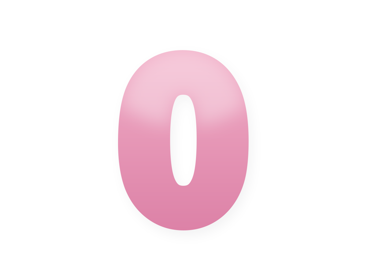 Pink number foil balloon