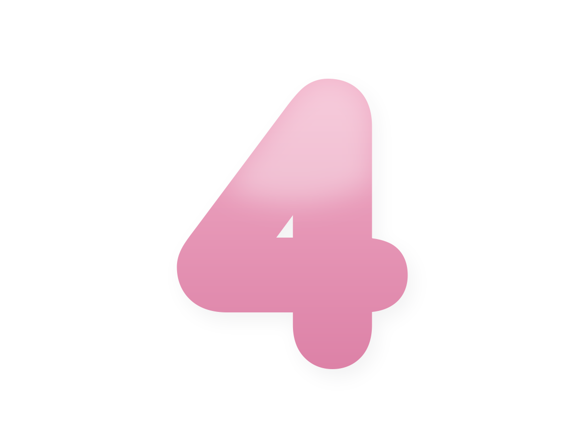 Pink number foil balloon · 4 Pink · 40 inch