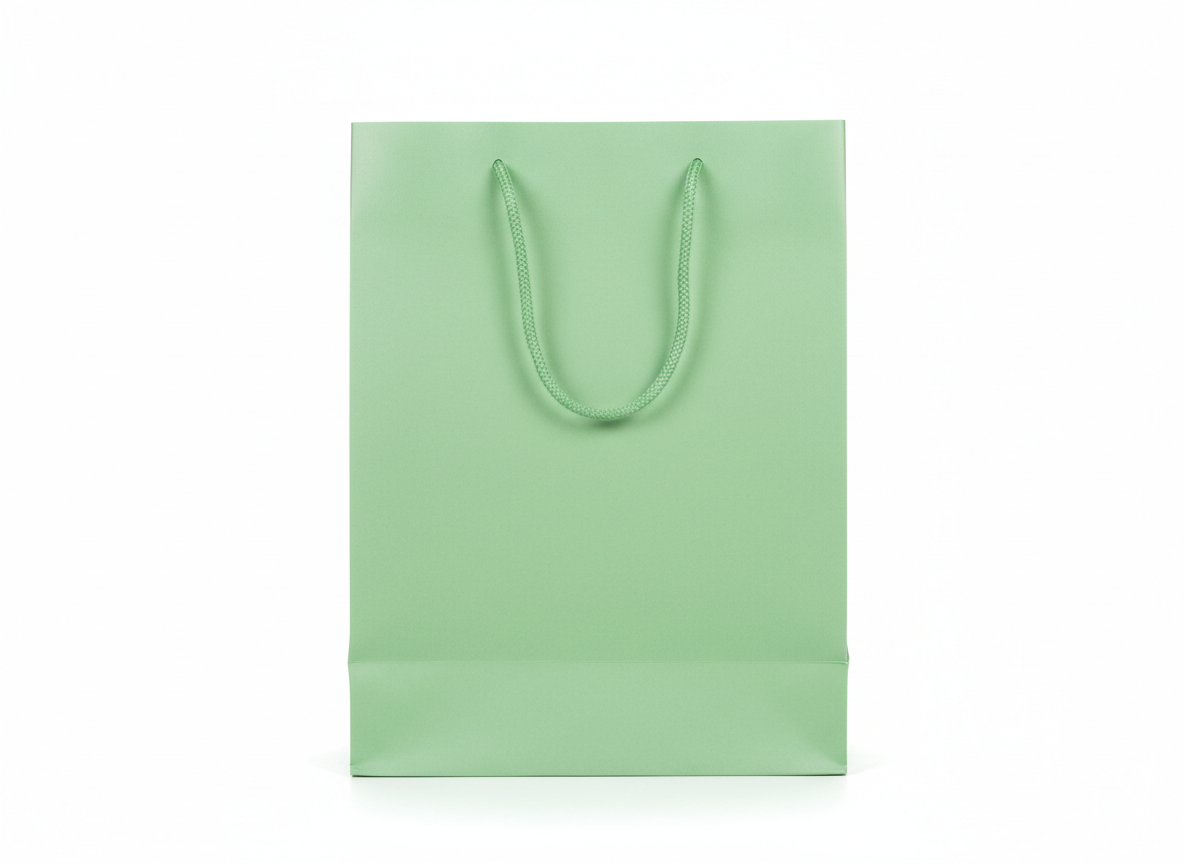 Light green paper bag · Light Green · 27x21x11