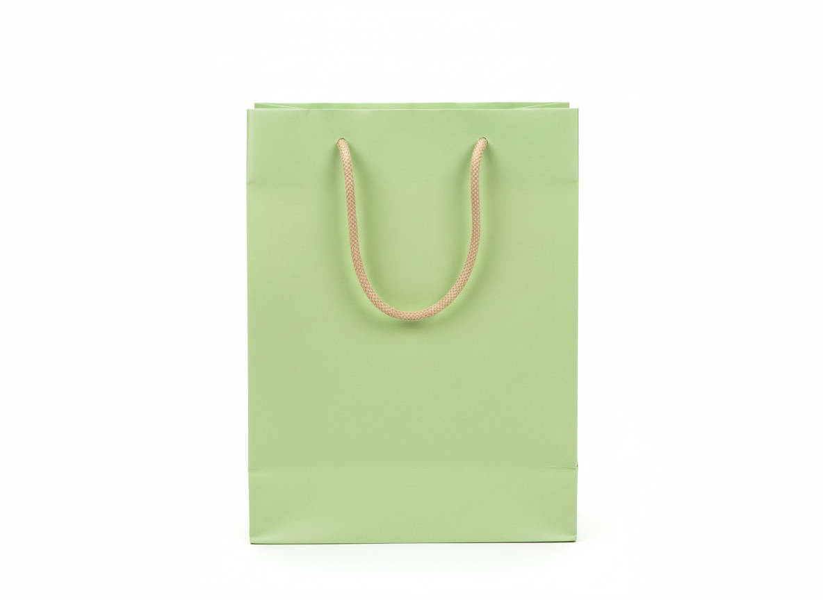 Light green paper bag · Light Green · 33x25x12
