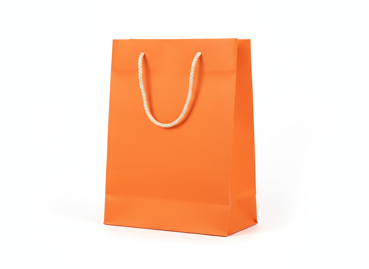 Orange paper bag · Orange · 27x21x11