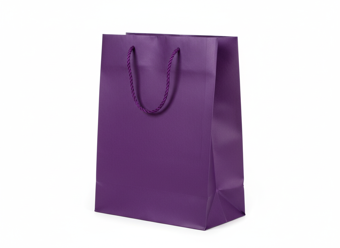 Purple paper bag · Purple · 27x21x11