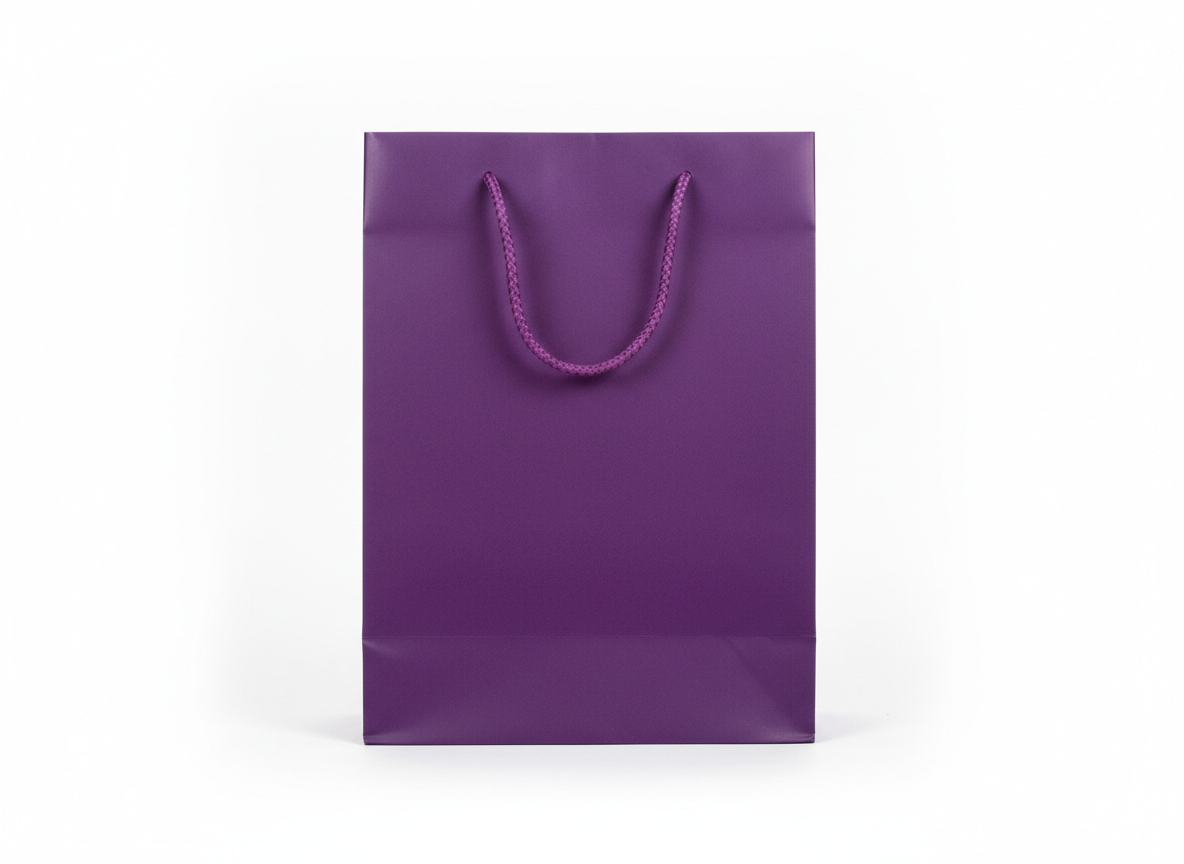 Purple paper bag · Purple · 33x25x12