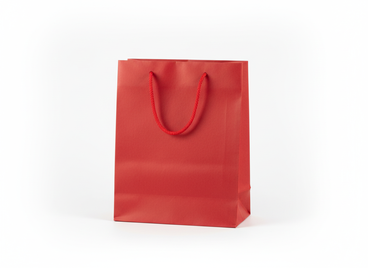Red paper bag · Red · 27x21x11