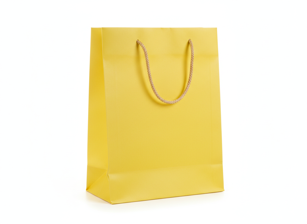 Yellow paper bag · Yellow · 27x21x11