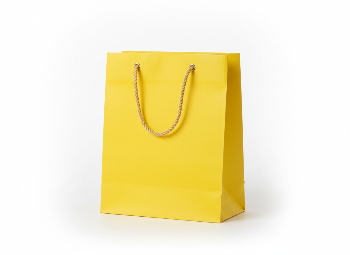 Yellow paper bag · Yellow 33x25x12 · Small