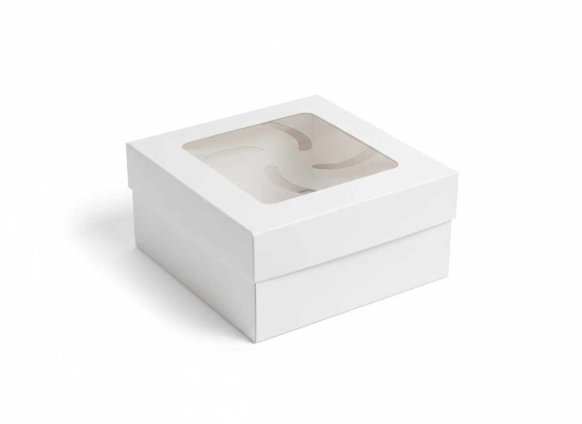 White designed window box · White · 20x20x4