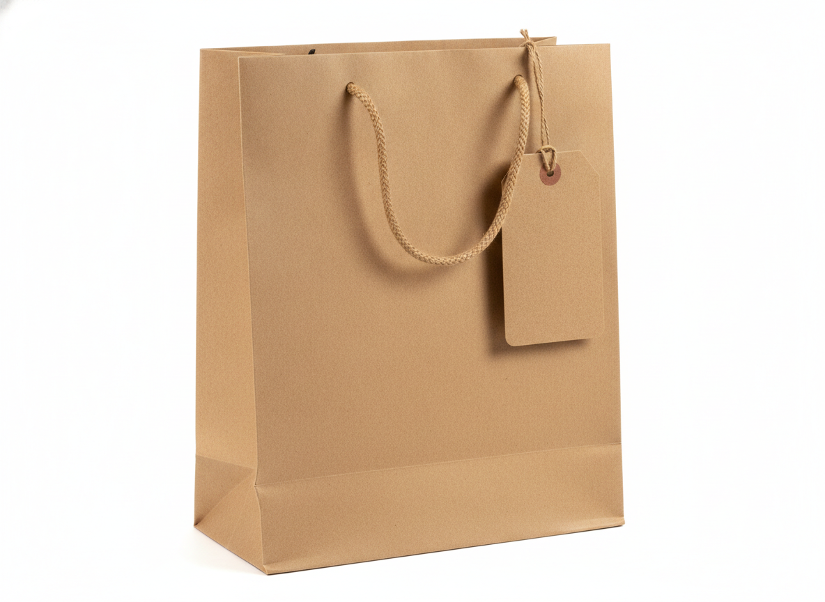 Gift tag thick paper bag · Gift Tag · 23 x 18 x 10 cm