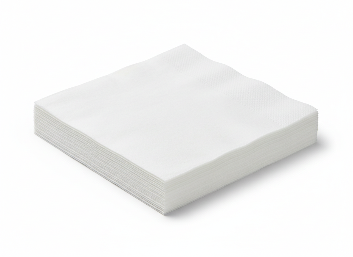 White napkins 3ply ice · White Napkins 3ply · 24×24 cm