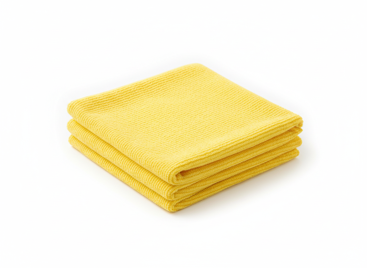 Yellow microfiber cloth · 38x40cm · Yellow