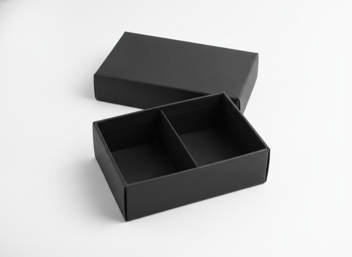 Black compartments box · 2 Black