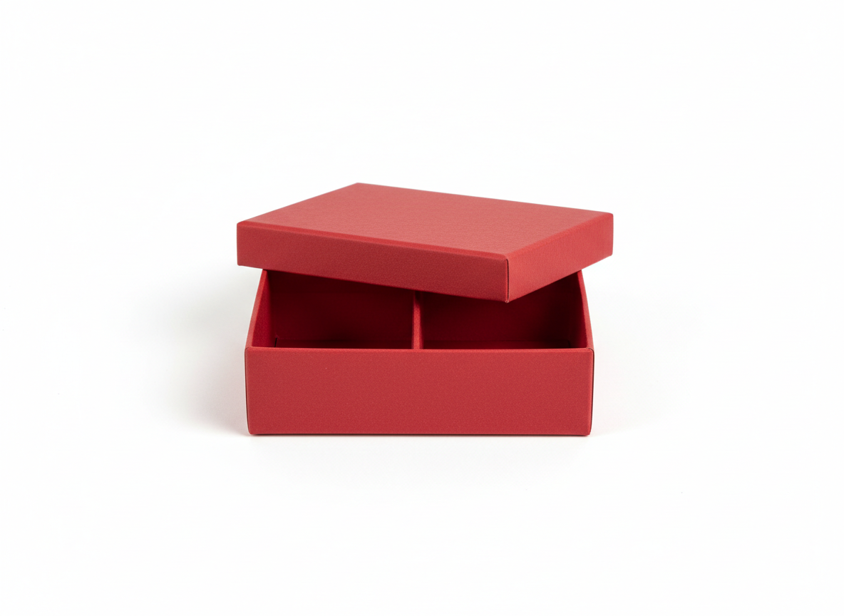 Red compartments box · 2 Red