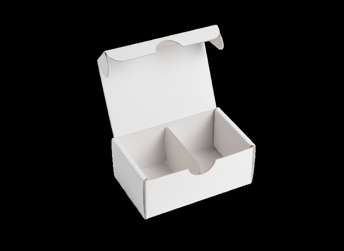 White compartments box · 2 White