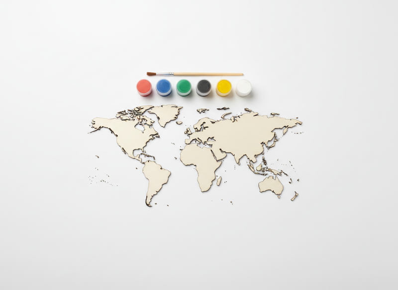 Little artist kuwait map