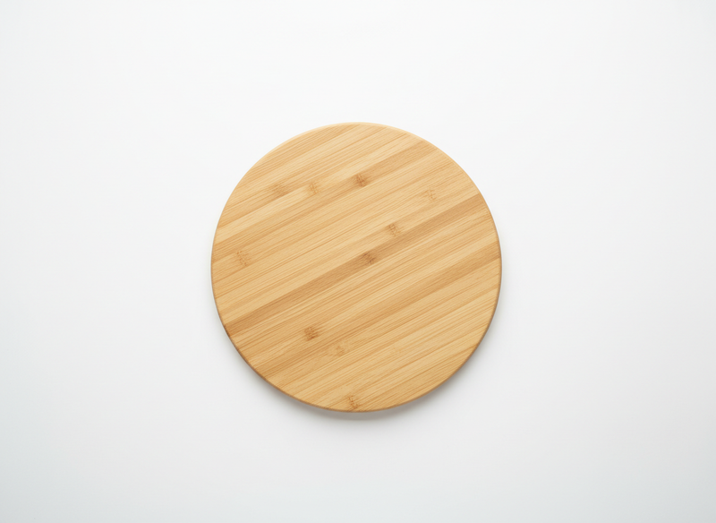 Round wooden tabletop protection heat insulation pad