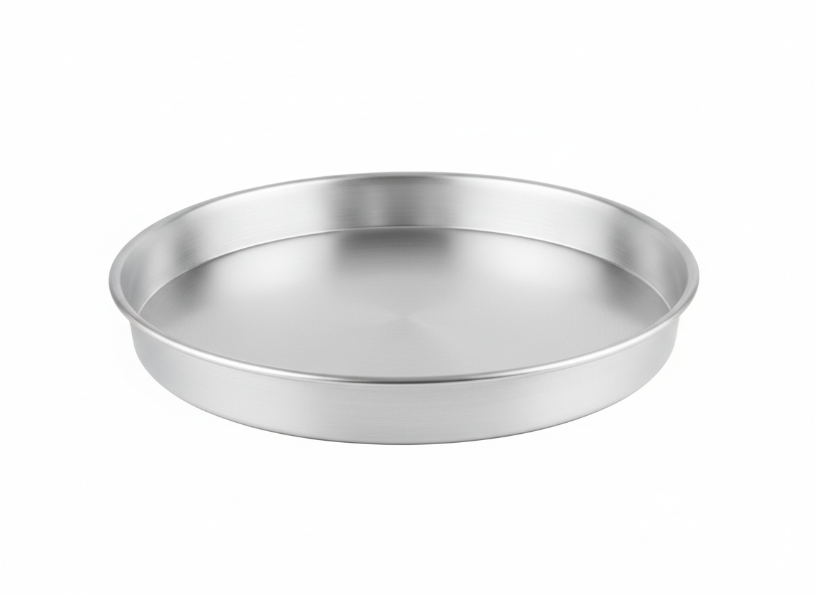 Aluminum round kanafa tray · 29.5 cm