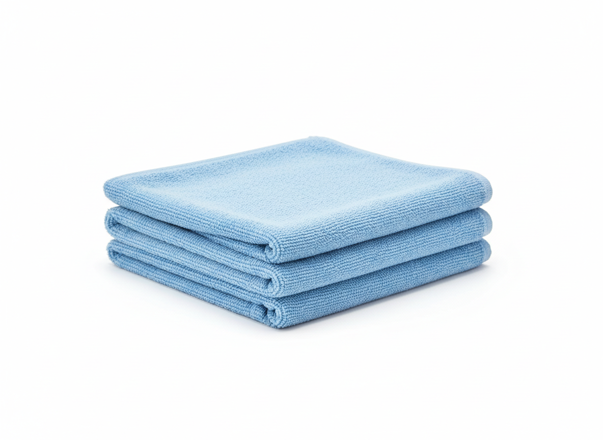 Light blue microfiber towel · Medium 60×80cm · Light Blue