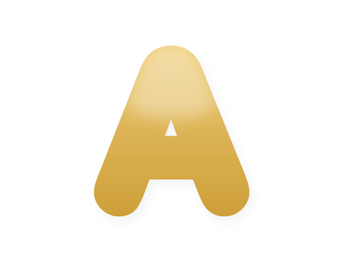 Golden foil balloon kit letter