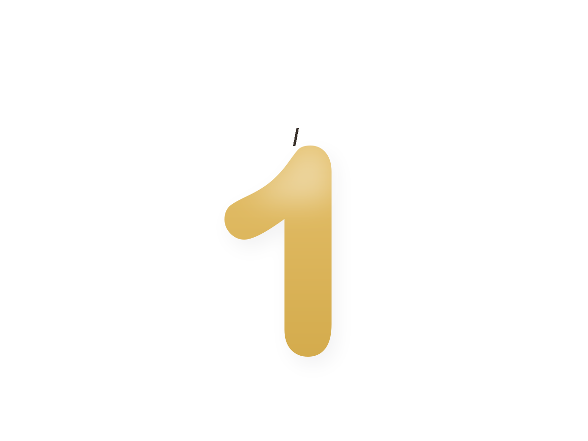 Silver number birthday candle · Silver 1