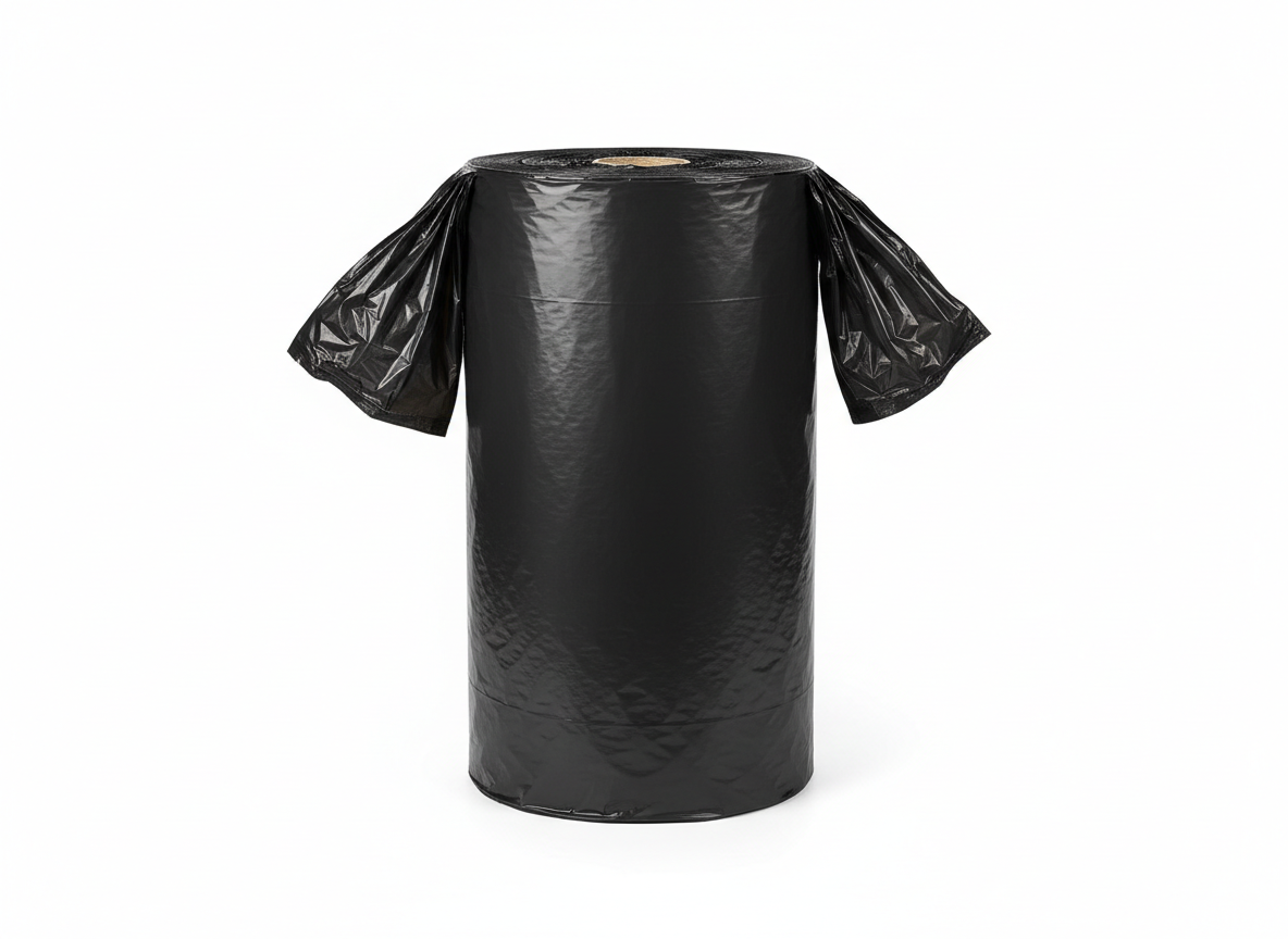 Black garbage bag gallon bags · Black 60 15