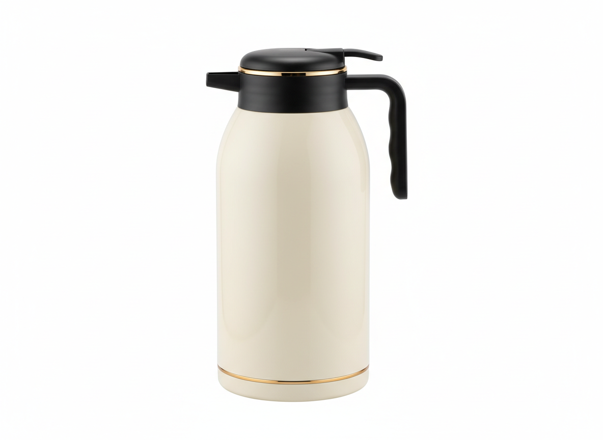 Airpot ivory gold vacuum flask