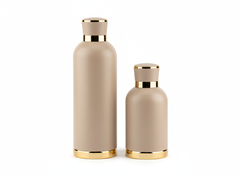 Beige gold vacuum flask