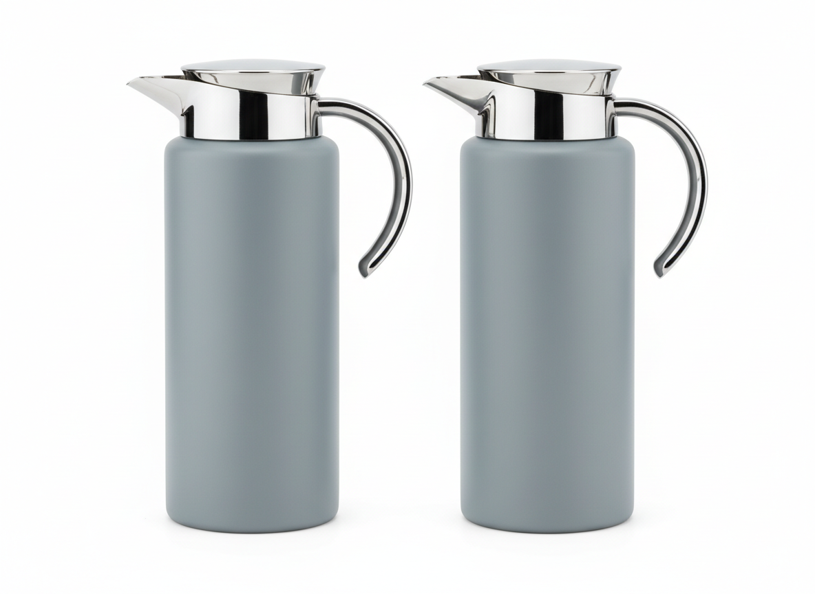 Cool gray 5c silver design1 vacuum flask
