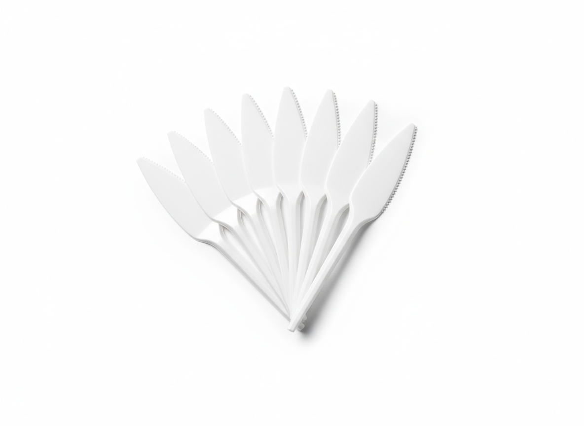 Clear hD plastic knives