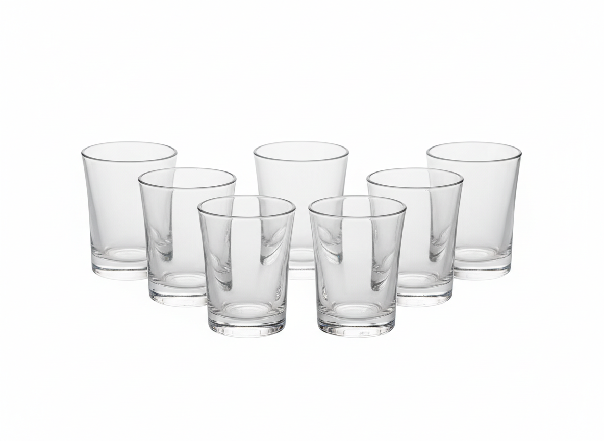 Set crystal cup red dots istikana glass sets
