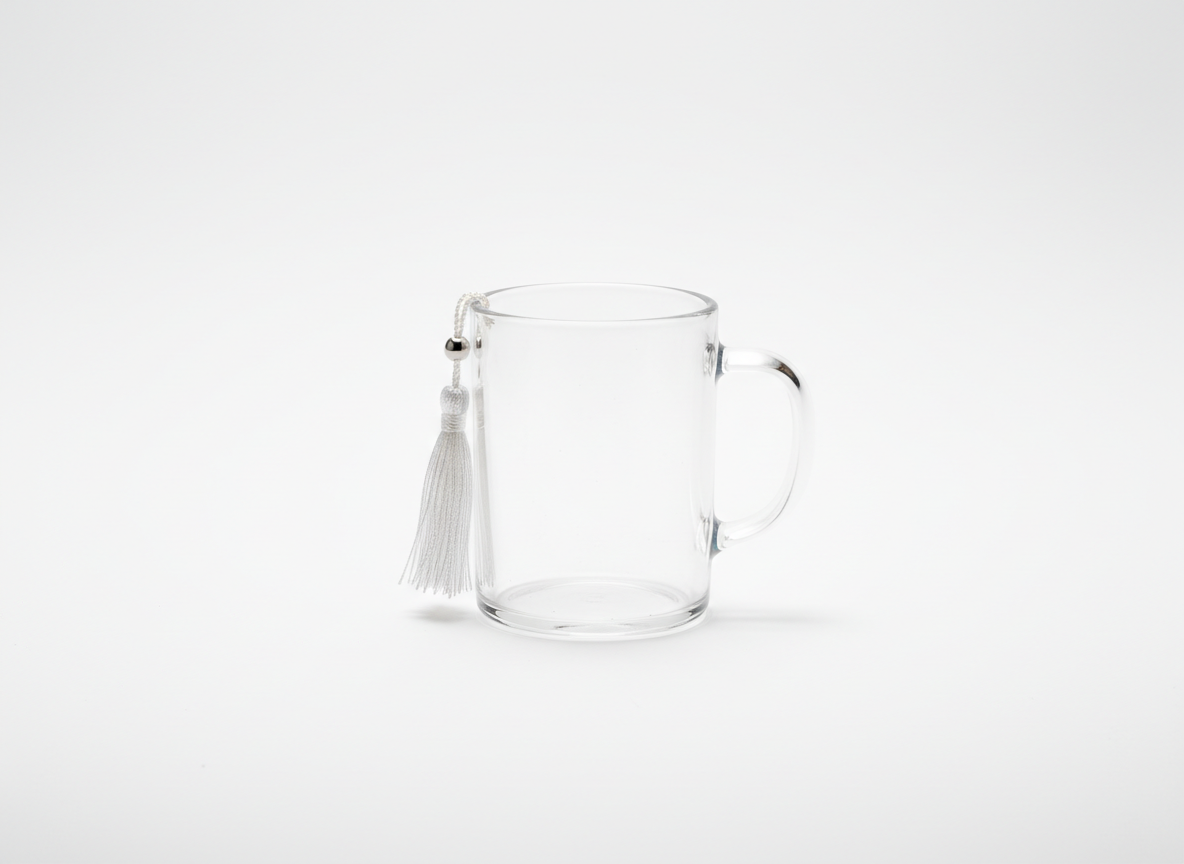 Acrylic palm tea coffee tassel