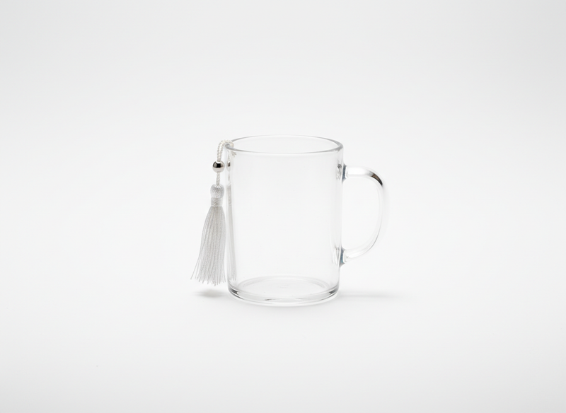 Acrylic palm tea coffee tassel