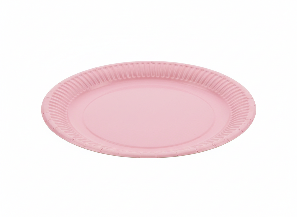 Pink party paper plate · 9 inch · Pink