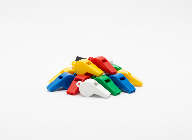 Football theme whistle multicolor