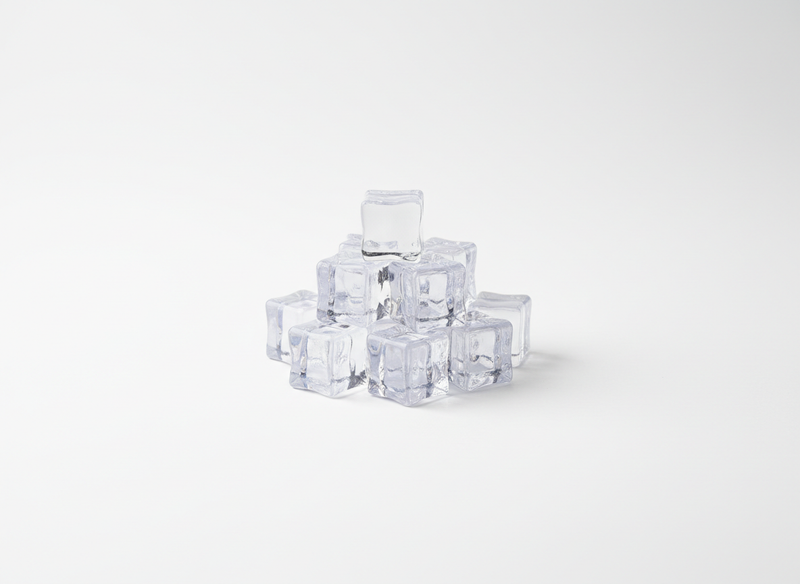 Reusable plastic square shape ice cubes