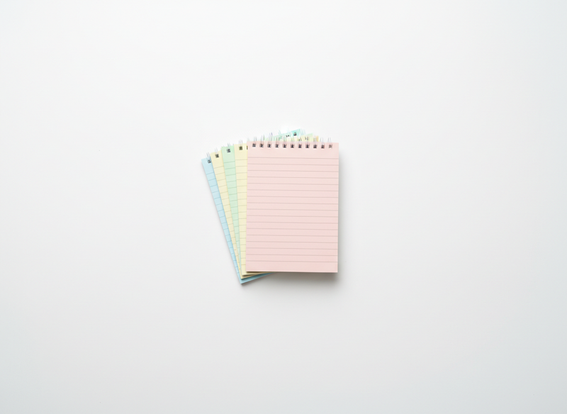 Class colored notes lined