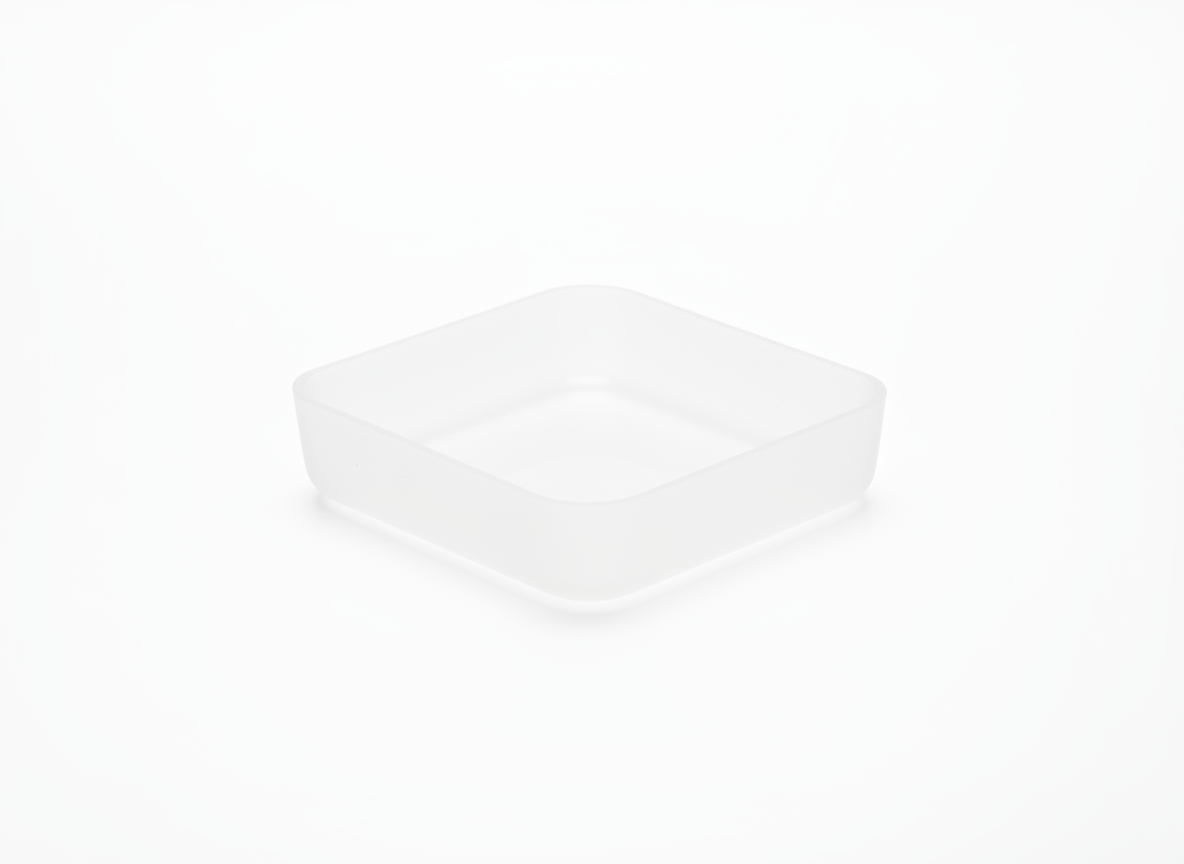 White acrylic square tray · White · 10 x 10 x 5 cm