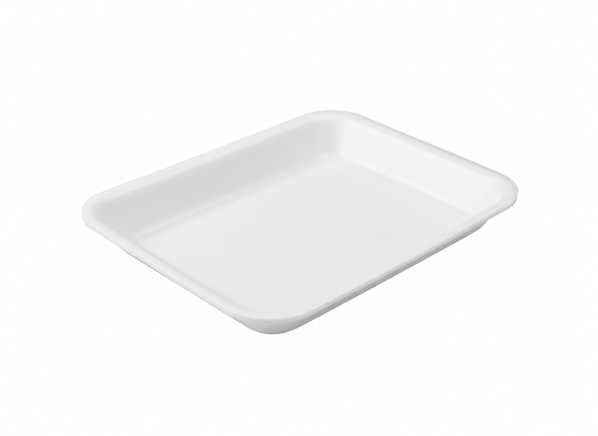 White foam tray · White Medium · 21x15x3