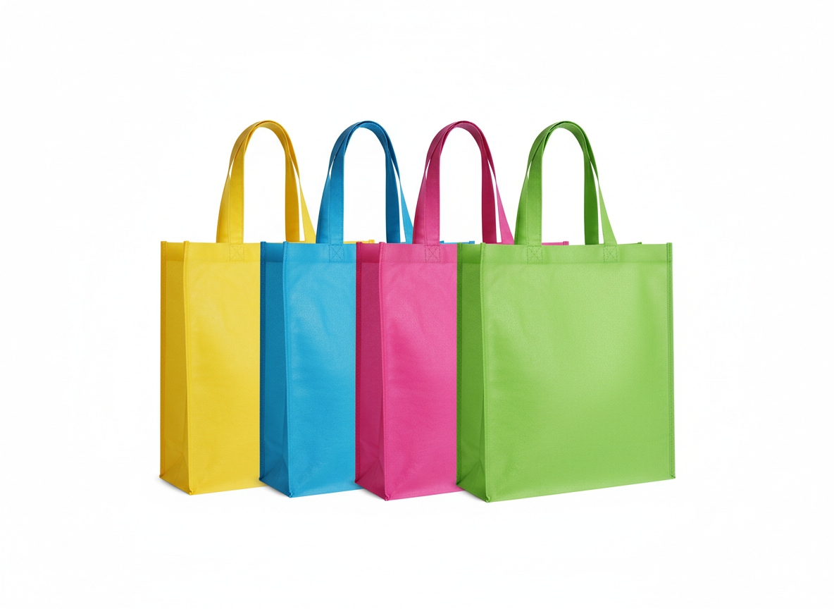 Handle multiple colors non woven bags · Handle · 40x33 cm · Multiple colors