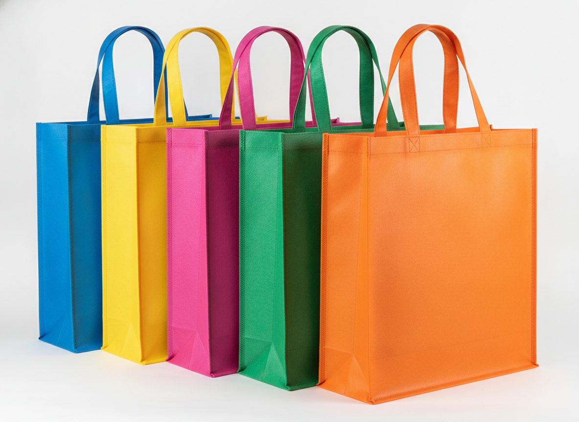 Handle multiple colors non woven bags · Handle · 48x50 cm · Multiple colors