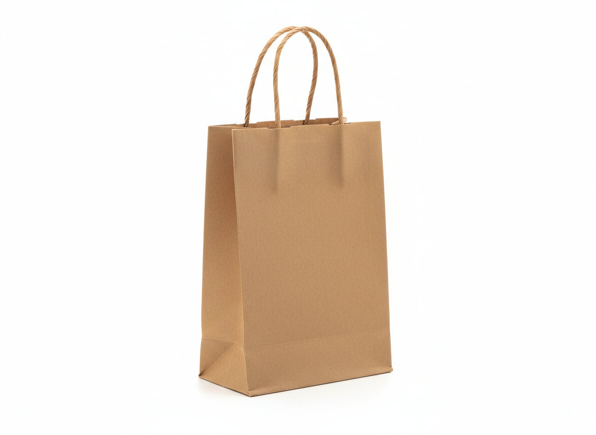 Brown paper bag · Brown · Small 31x26x12 cm