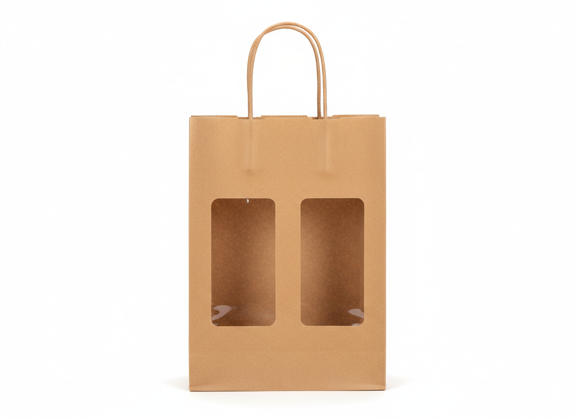Double window paper bag