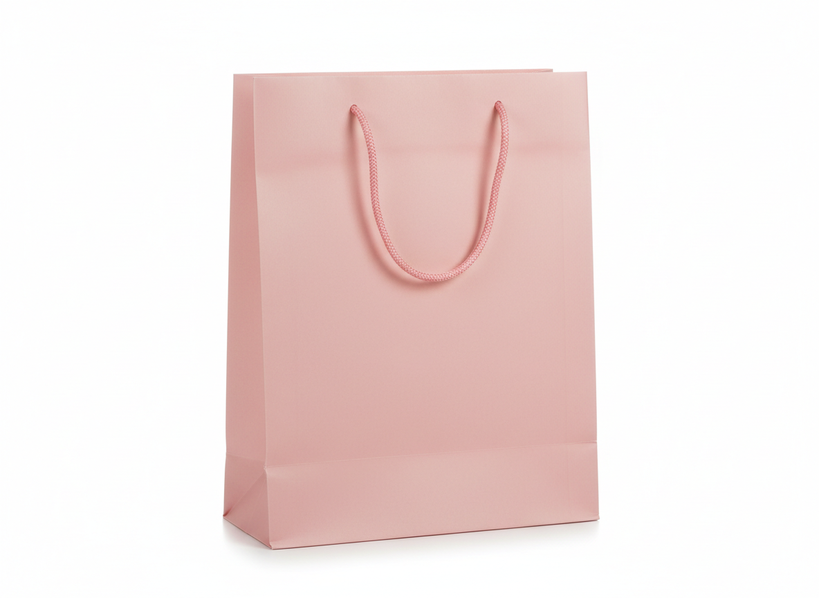 Pink paper bag