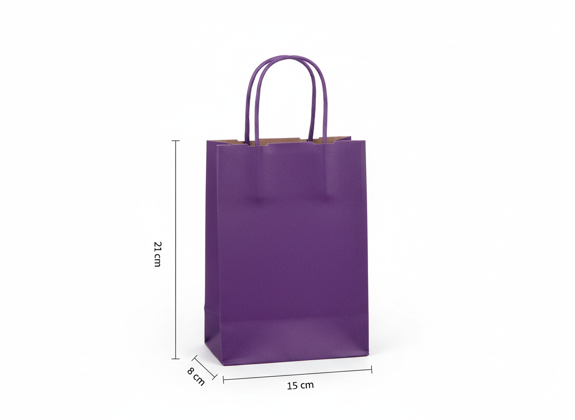 Purple paper bag
