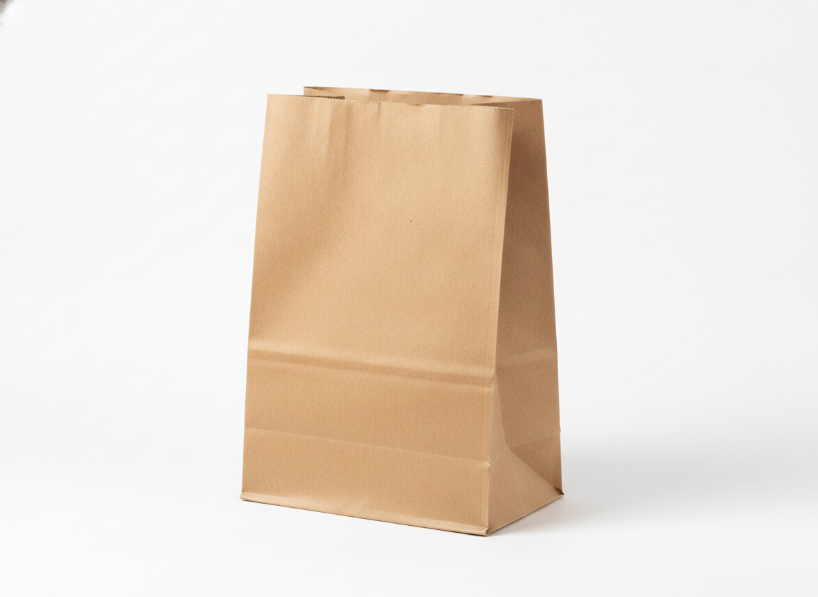 SOS brown paper bag