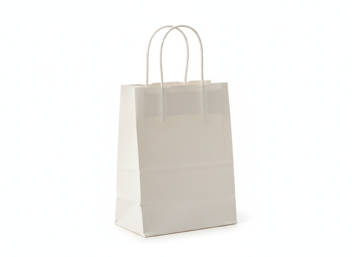 White paper bag · White XX Small · 15x11x6 cm