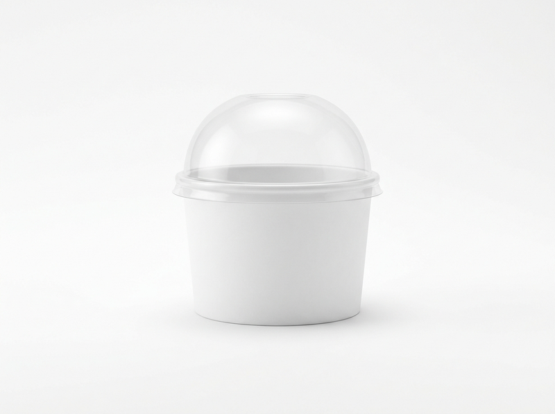 Ice cream cups with lids · blank