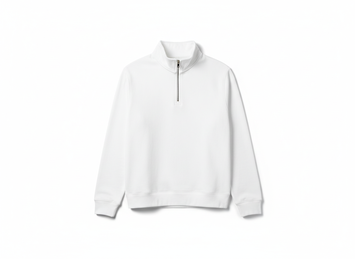 Quarter-zip pullover · blank